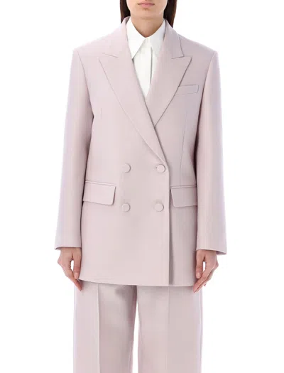 VALENTINO WOMEN'S DOUBLE BREASTED BLAZER IN NEMO ROSE FOR SS24