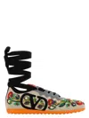 Valentino Garavani Embellished Canvas Chromathon Sneakers
