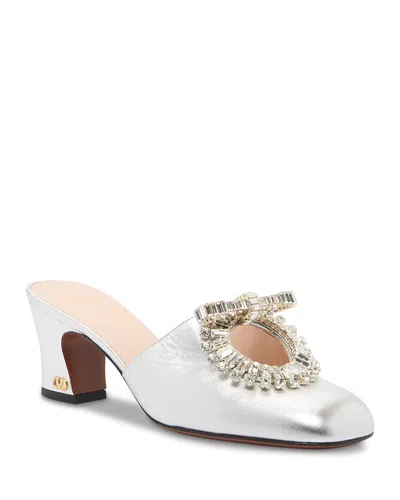 Valentino Garavani Women's Embellished Sandals In Silver Multi