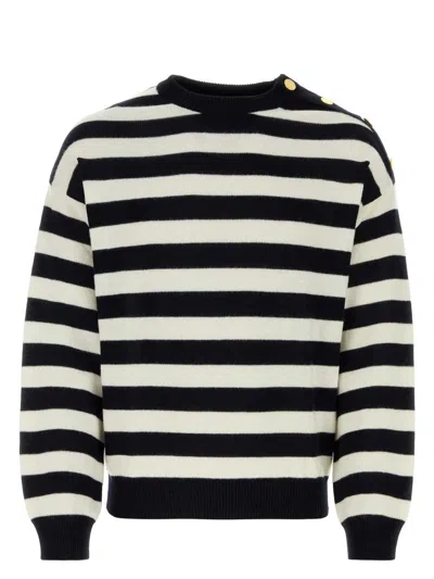 VALENTINO WOMEN'S EMBROIDERED COTTON BLEND SWEATER