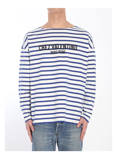 VALENTINO WOMEN'S EMBROIDERED COTTON T-SHIRT
