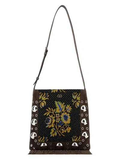 Valentino Garavani Women's Embroidered Jacquard Nellcã£â´te Shoulder Bag