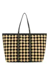 Valentino Women's Embroidered Raffia Rockstud Shopping Bag