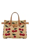 Valentino Embroidered Raffia Small Antibes Handbag