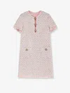 Valentino Women Embroidered Ribbon Tweed Dress