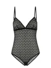 Valentino Garavani Embroidered Stretch Nylon Blend Bodysuit