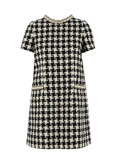 Valentino Women's Embroidered Tweed Mini Dress