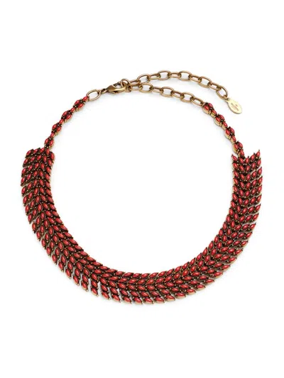 Valentino Garavani Women's Enamel Choker Necklace In Brass