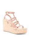 Valentino Garavani Women's Espadrille Wedge Sandals In Pink