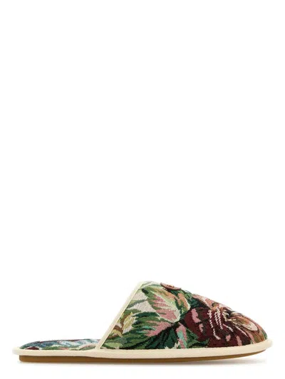 Valentino Garavani Women's Fabric Ta Chambre Slippers Sandal In Multi