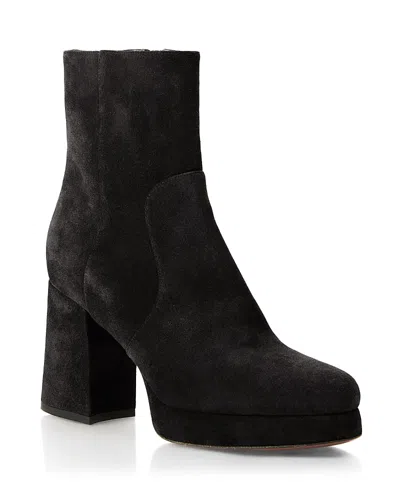 Valentino Garavani Women's Fawcette Suede Ankle Boots In Black