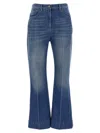 Valentino Garavani Flared Denim Jeans In Blue