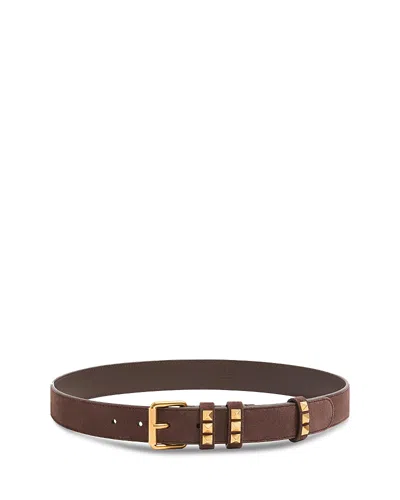 Valentino Garavani Valentino Women's Flaneuse Suede Leather Belt In Animal Print
