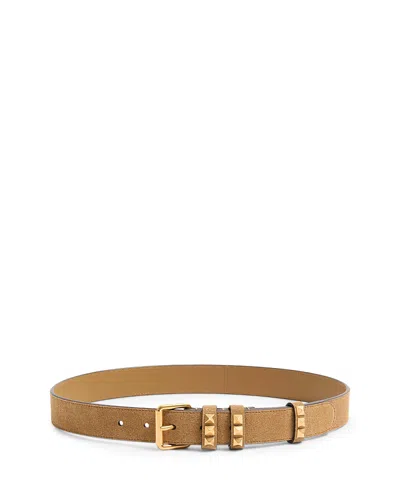 Valentino Garavani Valentino Women's Flaneuse Suede Leather Belt In Purple