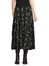 Valentino Women's Floral Silk A-line Midi-skirt In Multi