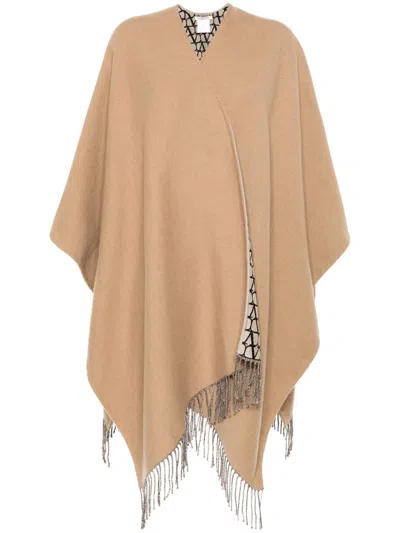 Valentino Women Fringed Double Poncho
