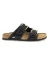 Valentino Fussfriend Leather Slides In Black