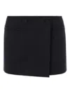 Valentino Minifalda Wrap Miniskirt In Black