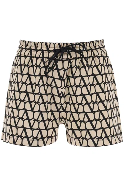 VALENTINO WOMEN'S ICONIC TOILE SPORTY SHORTS FOR FW23