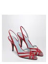 Valentino Slingback Pumps In Red