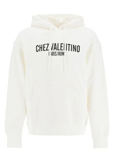 VALENTINO WOMEN'S IVORY COTTON SWEATSHIRT