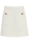 Valentino Solid Crepe Couture Skirt In Print