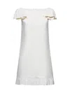 Valentino Women Ivory Crepe Couture Short Dress