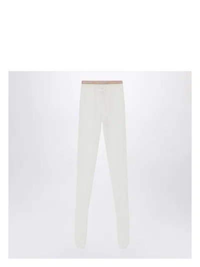 Valentino Women's Ivory Lace Tights
