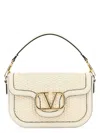 Valentino Women's Ivory Leather Alltime Shoulder Bag