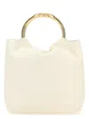 Valentino Women's Ivory Leather Bucket Bag
