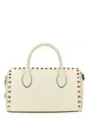 Valentino Women's Ivory Leather Rockstud Handbag