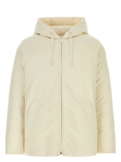Valentino Women's Ivory Wool Blend Padded Jacket
