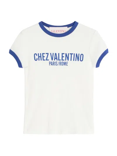 Valentino Women's Jersey Cotton T-shirt In White