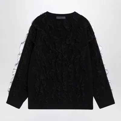 VALENTINO WOMEN'S JUMPER WITH RUFFLES SWEATER
