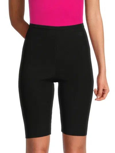 Valentino Women's Knit Bike Shorts In Black