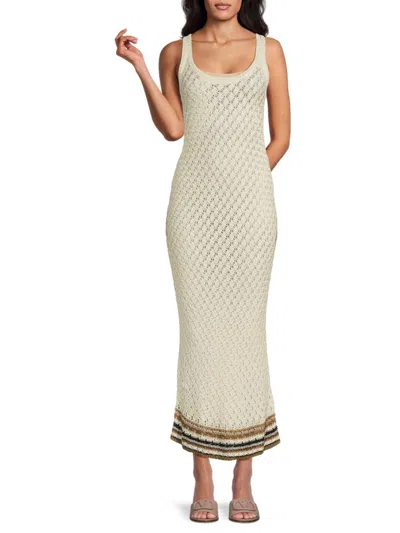 Valentino Abito Magilia Maxi Dress In Ecru
