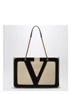 Valentino Large White Chain Tote Bag