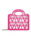 Valentino Garavani Women's Le Troiseme Mini Shopping Bag In Plexi Toile Iconographe In Pink Pp
