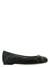 Valentino Garavani Quiltie Ballerina 67 In Quilted Nappa Leather Woman Black 37 In Black