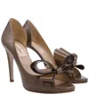 Valentino Women's Leather Bow Peep Toe D'orsay Pump, Size Eu | 36.5 (authentic  Pre-loved)