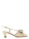 Valentino Bowow 45 Crystal Embellished Slingback Pumps