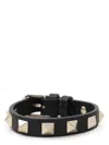 Valentino Stud-embellished Bracelet In Black