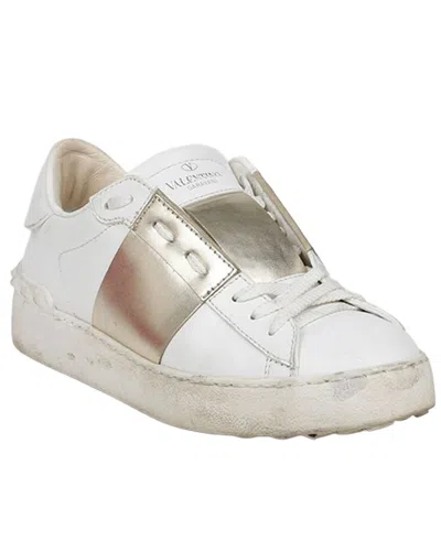 Pre-owned Valentino Garavani Valentino Women's Leather Hidden Sneaker (authentic Pre-loved)
