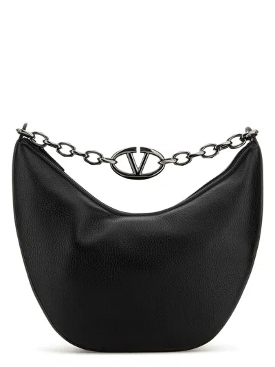 Valentino Garavani Women's Leather Hobo Vlogo Moon Shoulder Bag