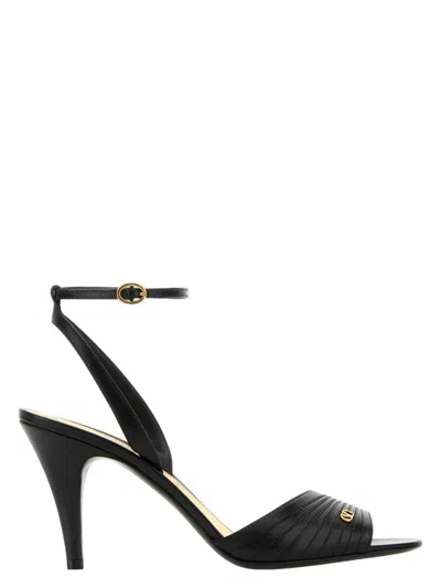VALENTINO GARAVANI WOMEN'S LEATHER LADYCRUSH SANDALS