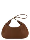 Valentino Brown Leather Large Go-hobo Shoulder Bag In Brown