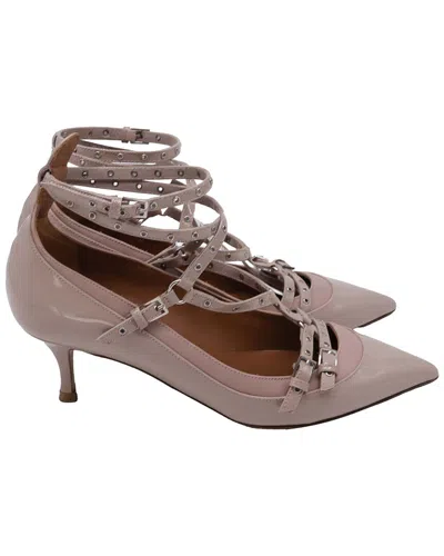 Valentino Garavani Valentino Women's Leather Love Latch Eyelet Pump (authentic Pre-loved) In Purple