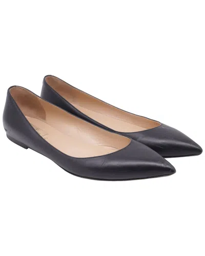 Pre-owned Valentino Garavani Valentino Women's Leather One Stud Ballet Flat (authentic Pre-loved)