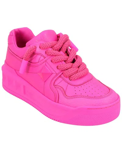 Pre-owned Valentino Garavani Valentino Women's Leather One Stud Xl Sneaker (authentic Pre-loved)