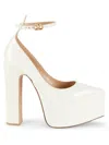 Valentino Women's Leather Platform Pumps In Ivory